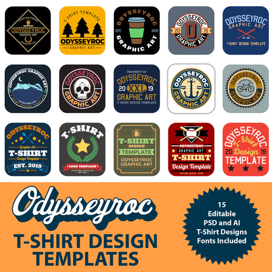 15 Tshirt Design Templates