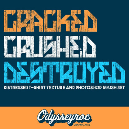 Cracked Crushed  Destroyed - Distress Texture Kit