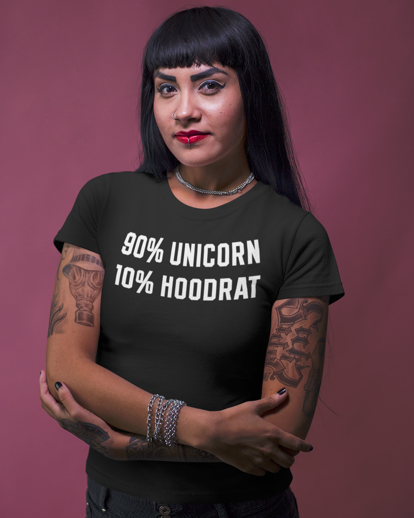 90 Percent Unicorn 10 Percent Hood Rat T Shirt
